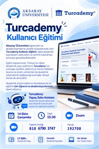 Turcademy E-Kitap Veri Tabanı Kullanıcı Eğitimi